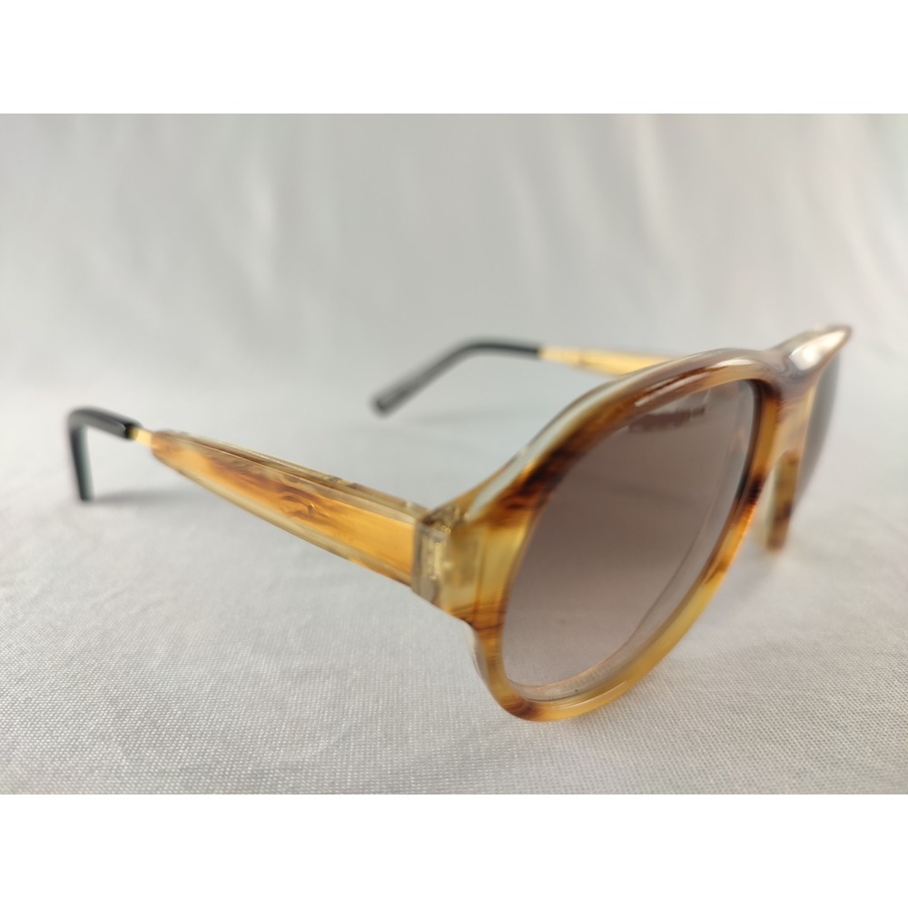 Linda Farrow Luxe‎ 5 C5 KID Small Sunglasses Honey Tortoise Gold Made in Japan